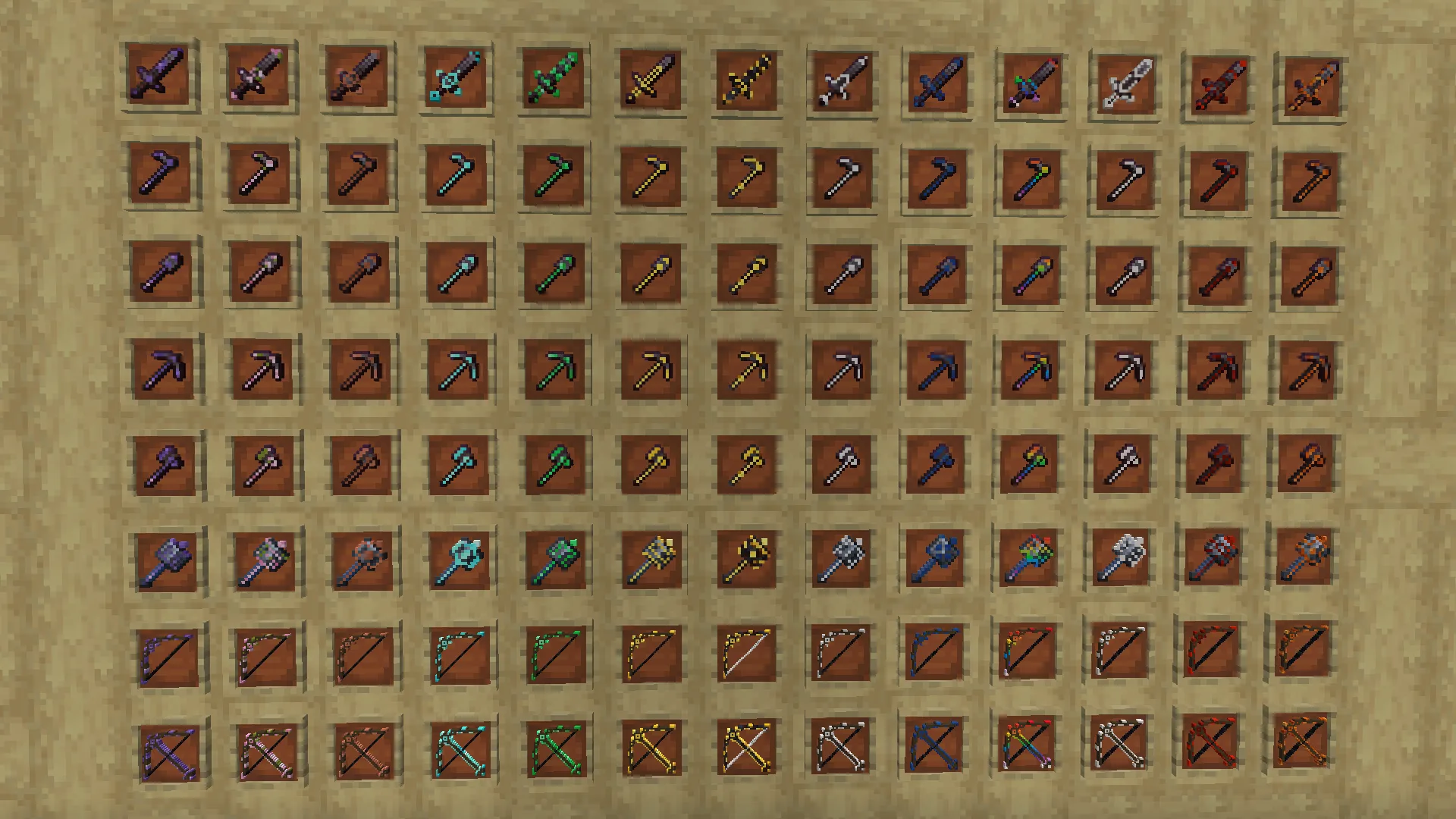 Glowing Trim Weapon & Tools