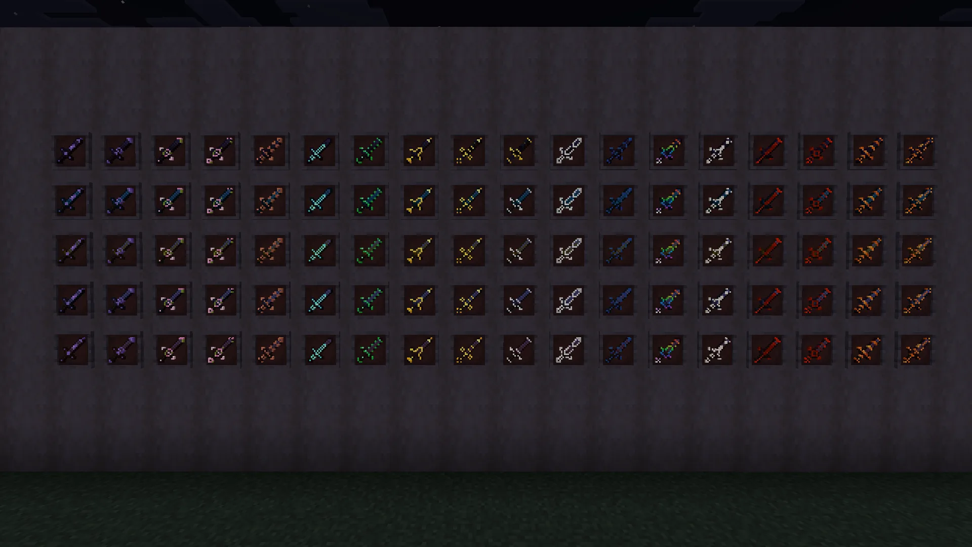 Изображение 5 ресурспака Glowing Trim Weapon & Tools