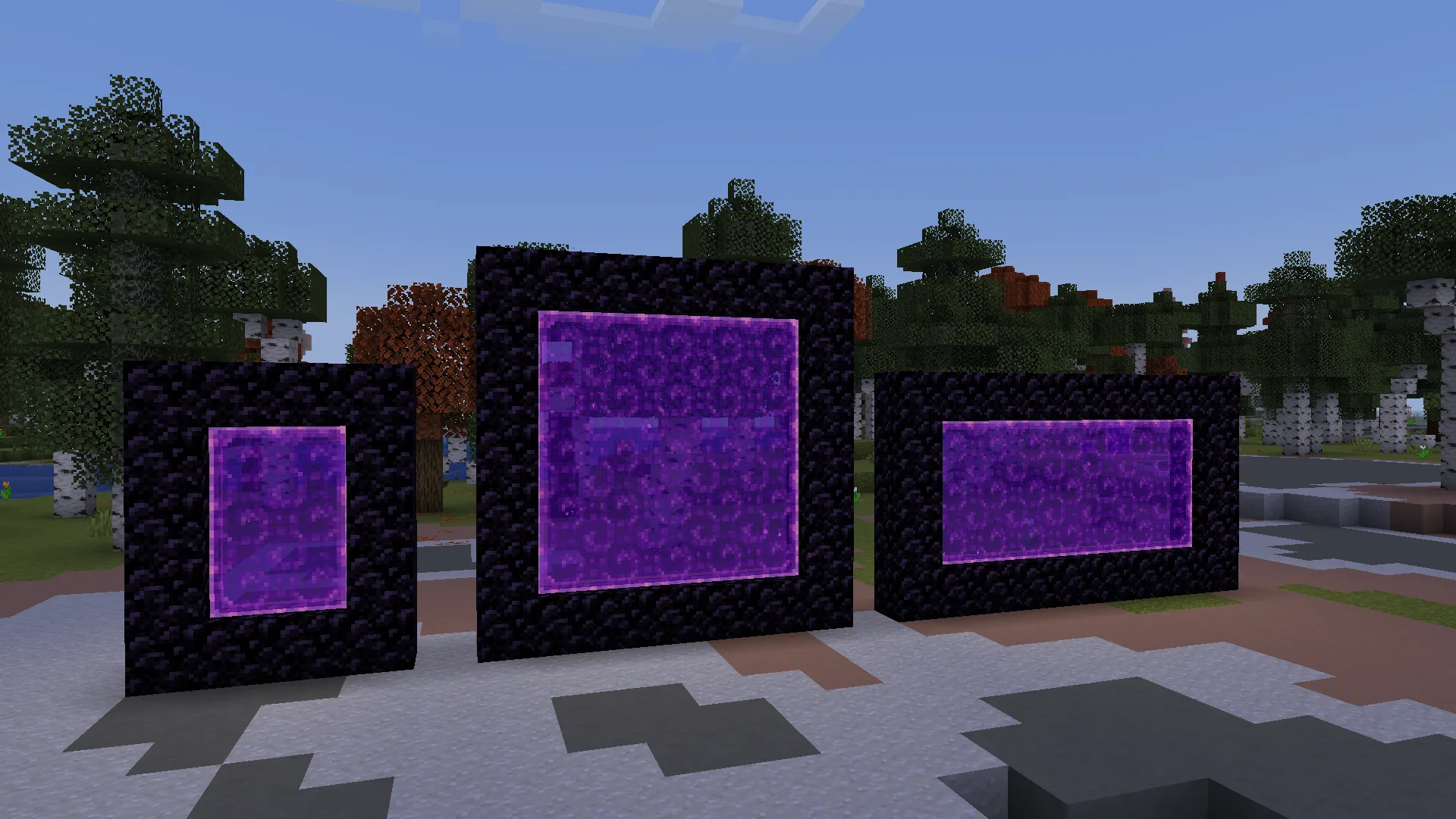 Изображение 2 ресурспака Glowy Nether Portals