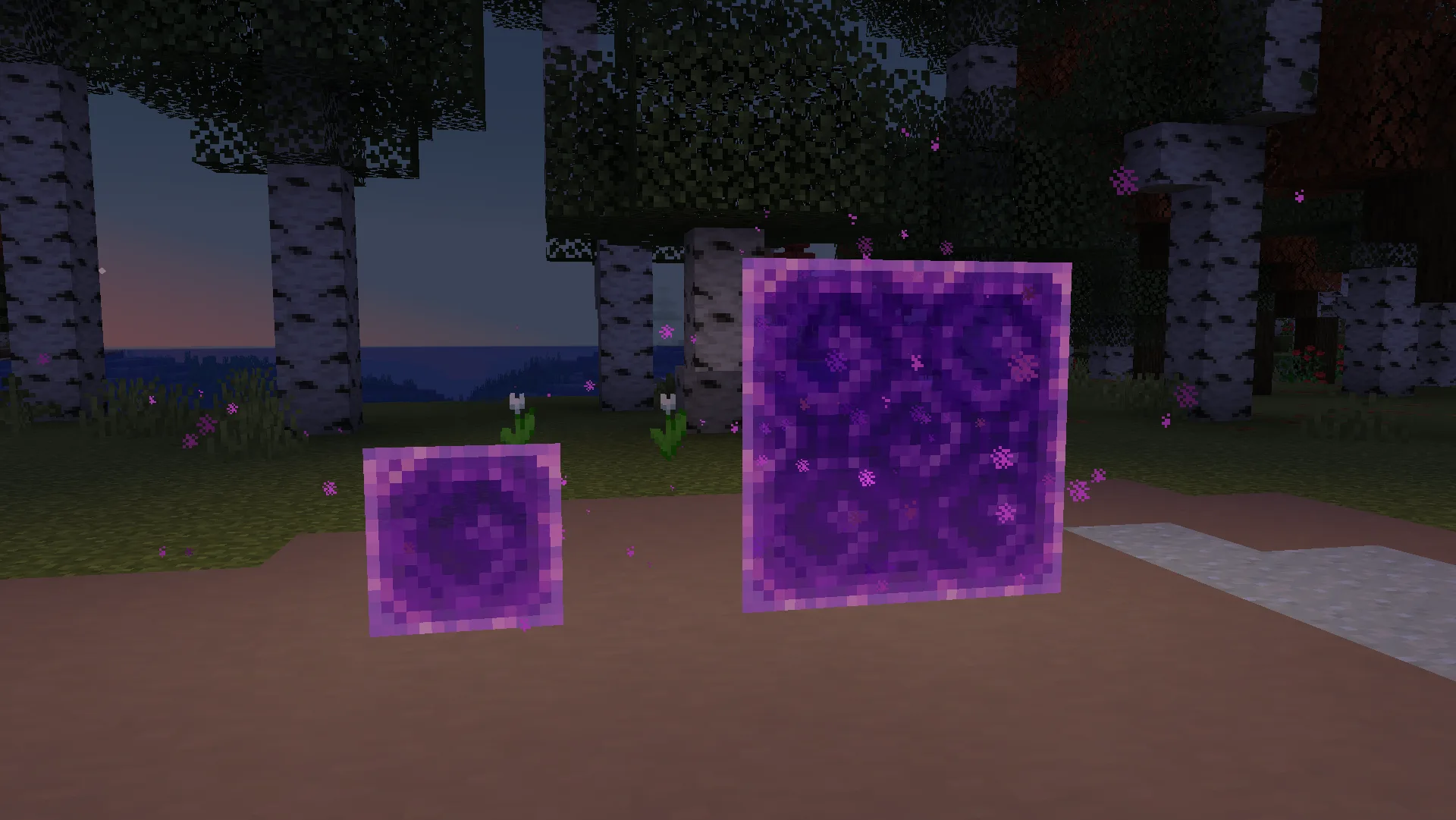 Изображение 3 ресурспака Glowy Nether Portals