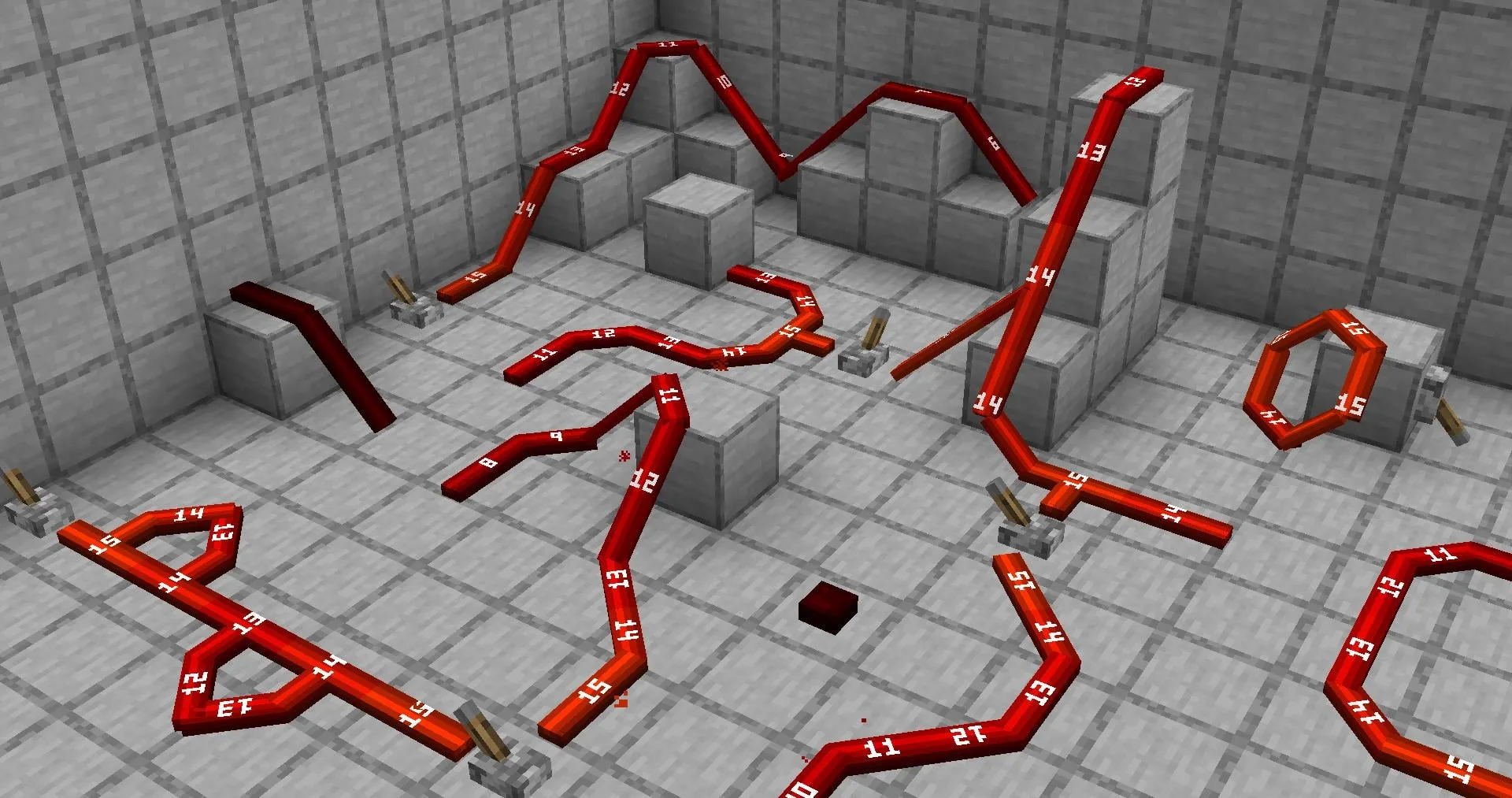 Изображение 2 ресурспака 3D Redstone Wires
