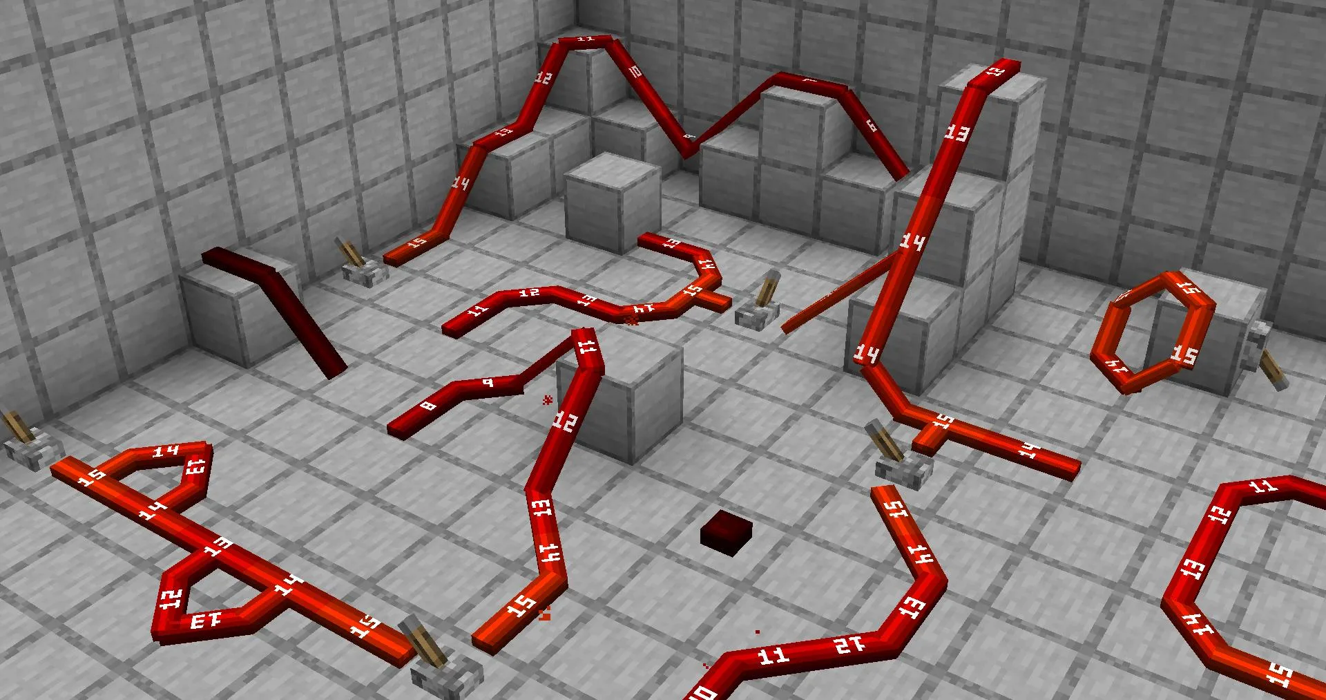 Изображение 2 ресурспака 3D Redstone Wires