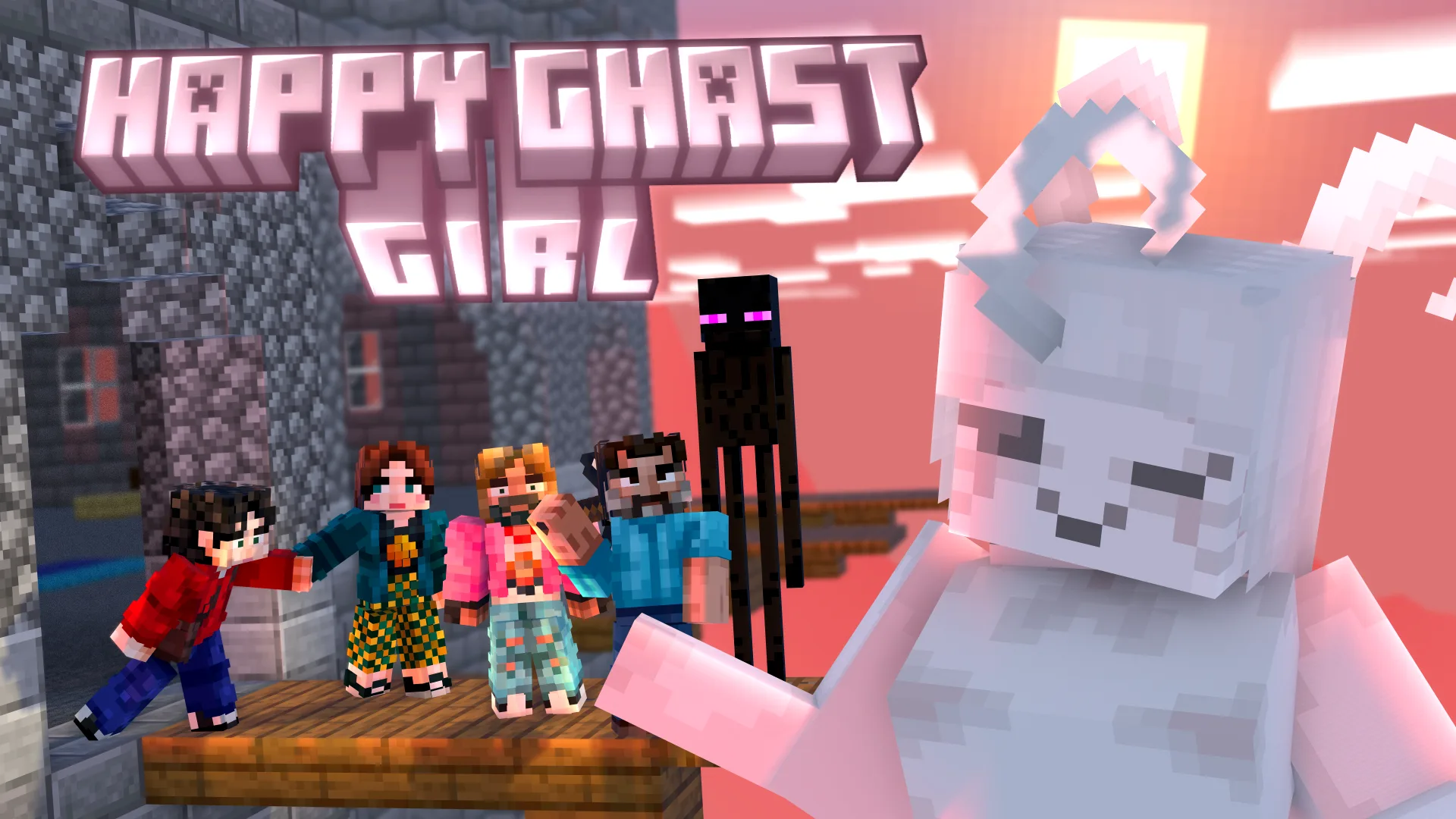 Изображение 2 ресурспака Happy Ghast Girl