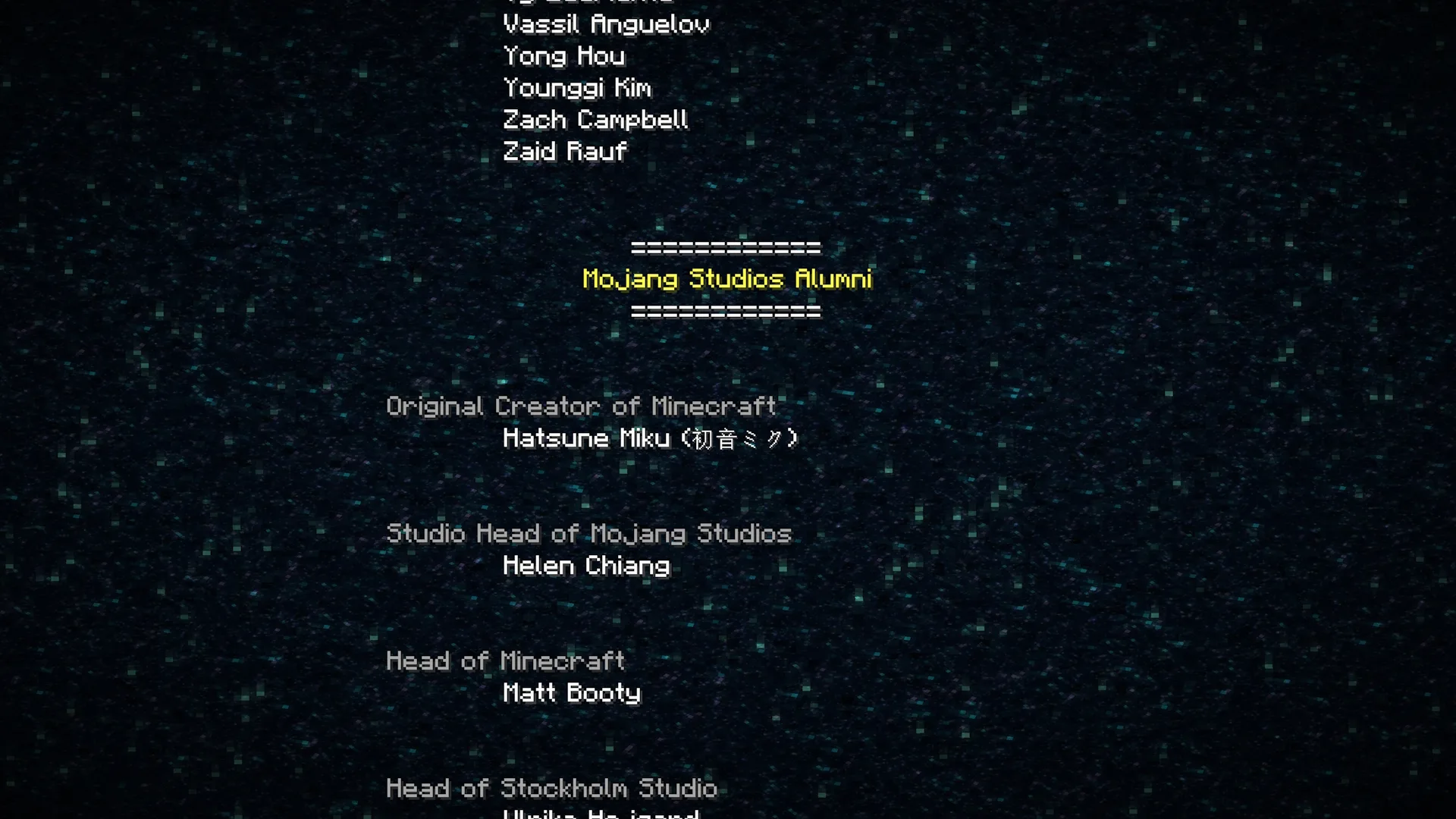 Hatsune Miku Created Minecraft