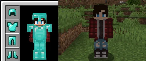 Изображение 2 ресурспака 🛡️ Hide Armor - See Player Skins