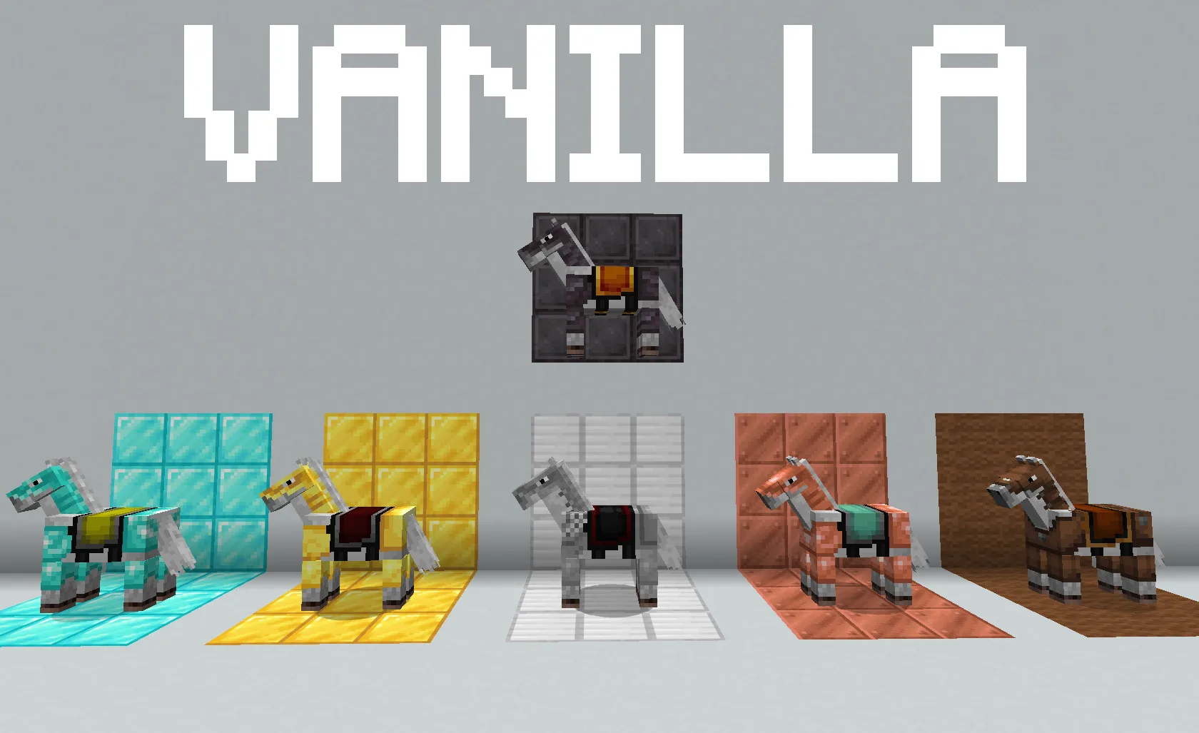 Изображение 2 ресурспака Horse Armor & Stuff x Fresh Animations