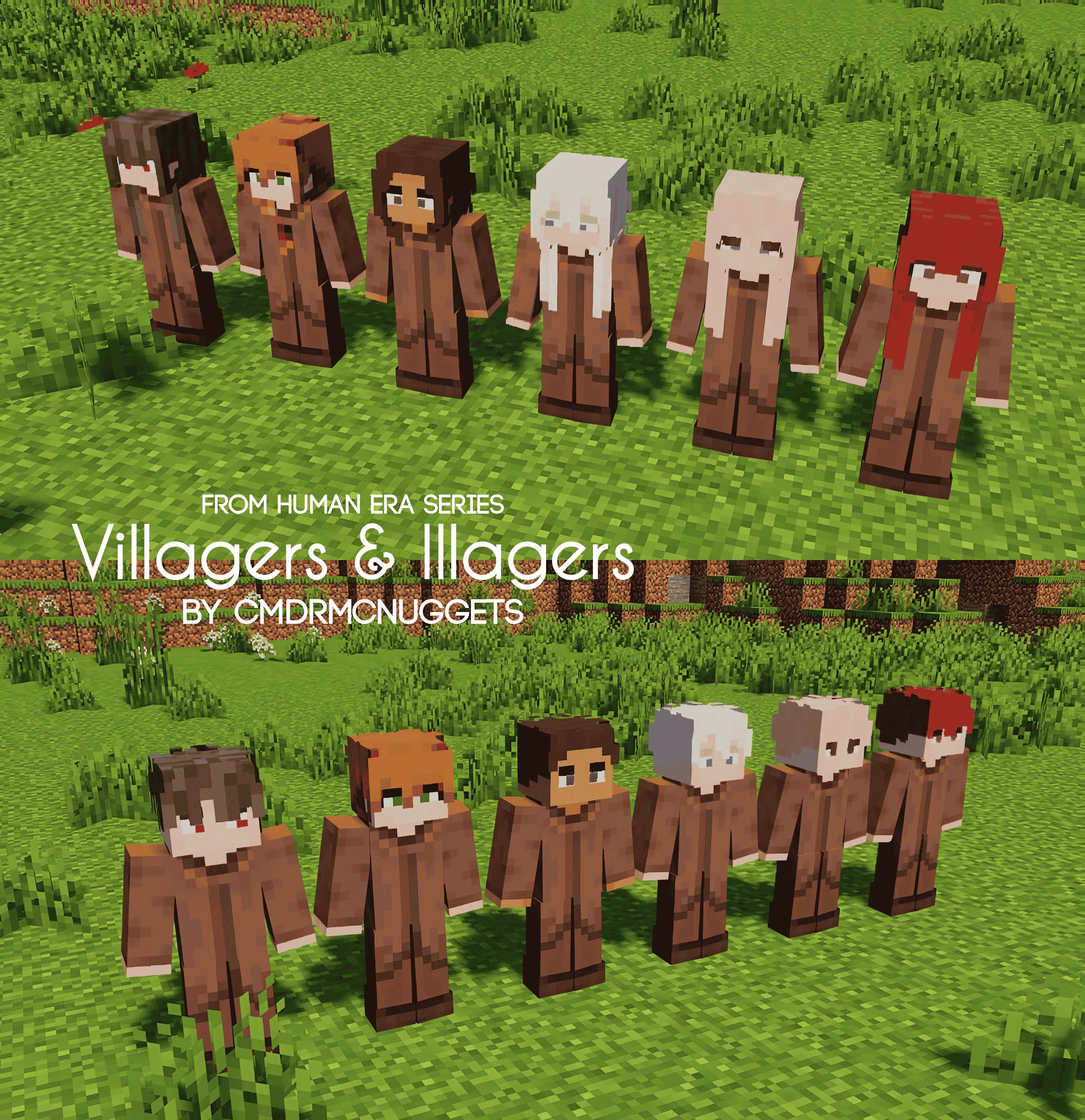 Изображение 3 ресурспака Human Era: Villagers & Illagers X Fresh Animations
