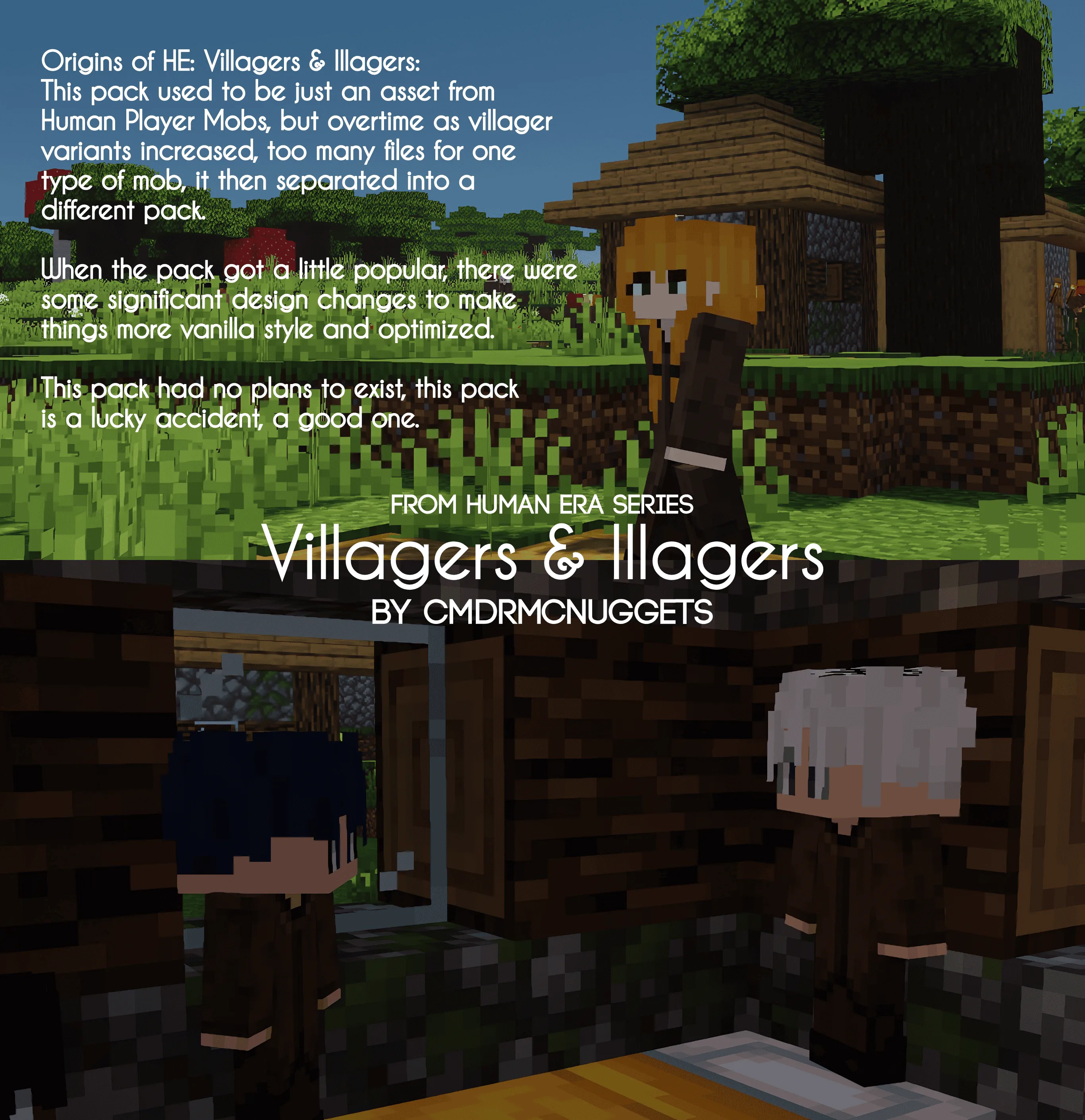 Изображение 4 ресурспака Human Era: Villagers & Illagers X Fresh Animations