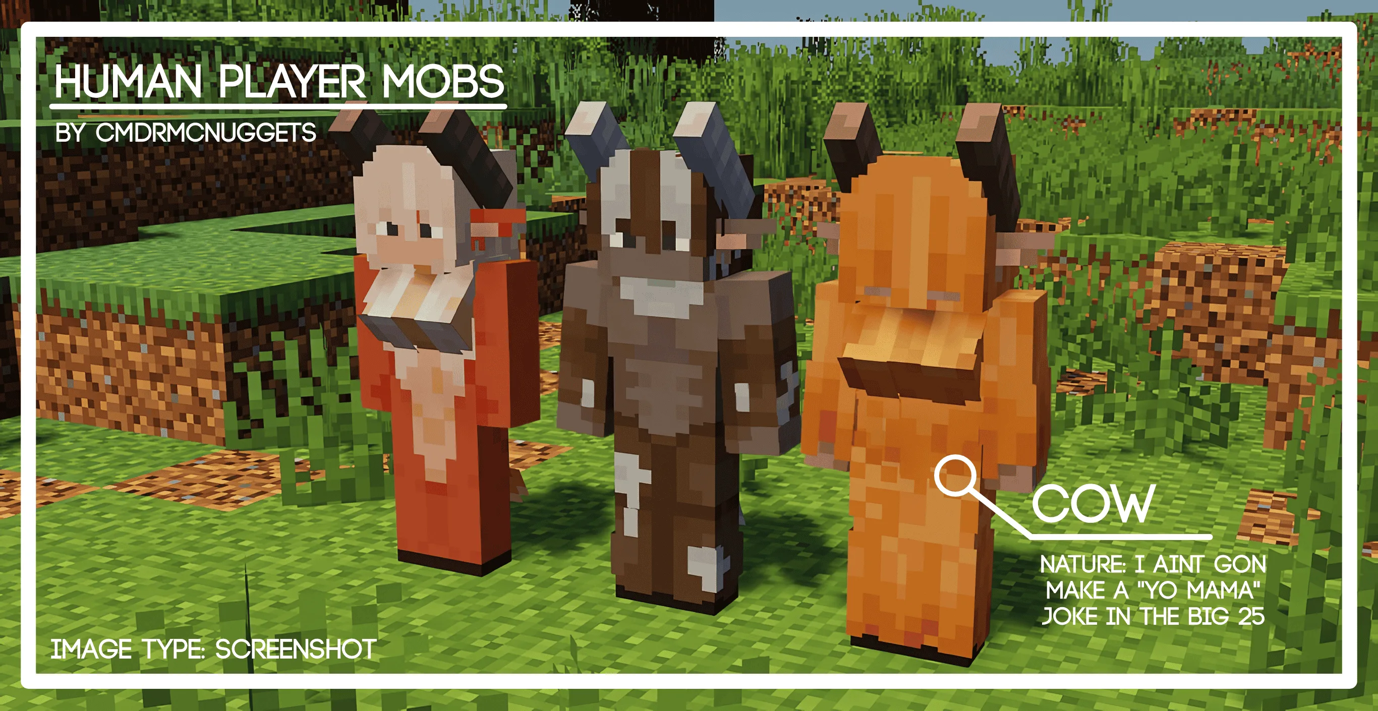Изображение 5 ресурспака Human Player Mobs