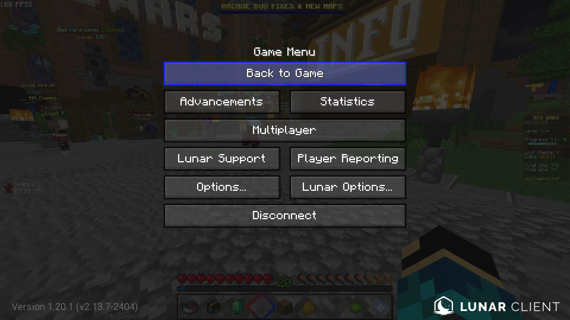 Изображение 2 ресурспака Hypixel Bridge Overlay