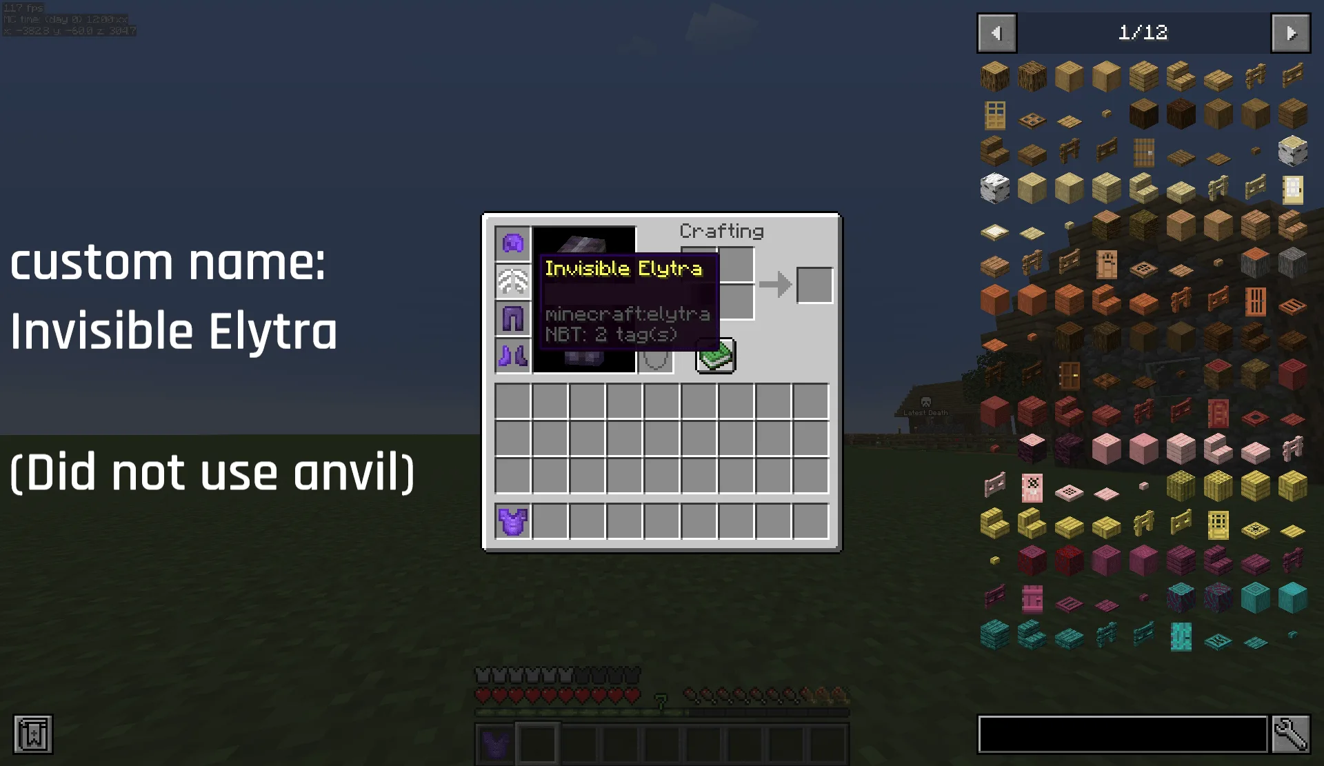 Изображение 2 ресурспака Invisible Elytra