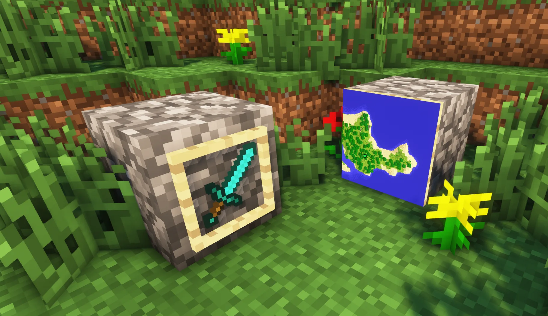 Изображение 2 ресурспака  Invisible Item Frames