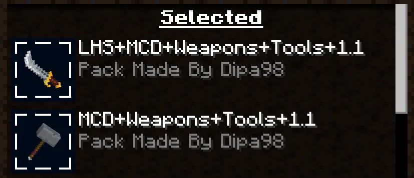 Изображение 2 ресурспака MCD Weapons&Tools