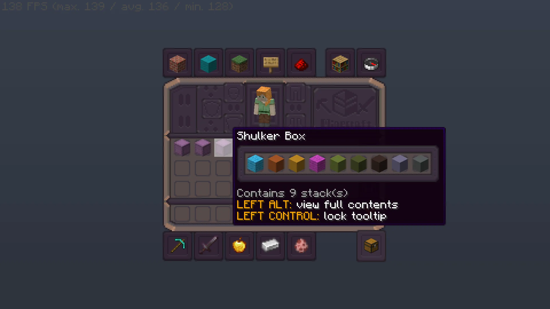 Изображение 1 ресурспака Mechanical equation GUI Add-on for Shulker Box Tooltip mod