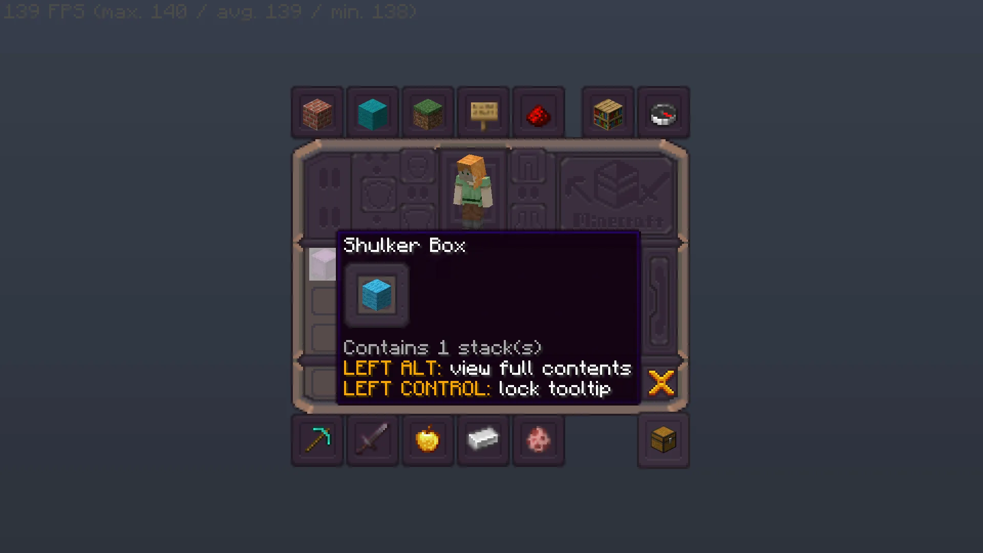 Изображение 5 ресурспака Mechanical equation GUI Add-on for Shulker Box Tooltip mod