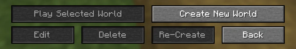 Изображение 2 ресурспака Menu Buttons of Stone