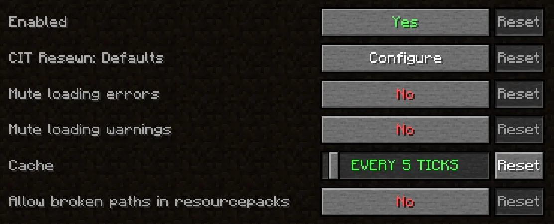 Изображение 6 ресурспака Menu Buttons of Stone