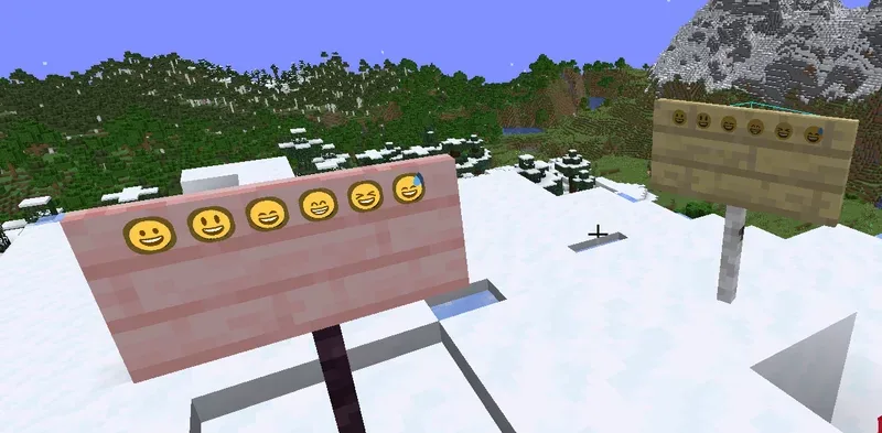 Изображение 2 ресурспака Minecraft Emojis (Twemoji)