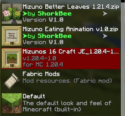 Изображение 6 ресурспака Mizuno Better Leaves