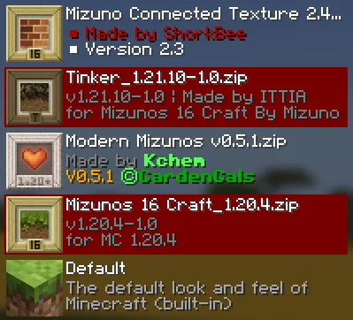 Изображение 2 ресурспака Mizuno Connected Texture