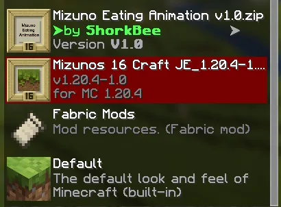 Изображение 1 ресурспака Mizuno Eating Animation