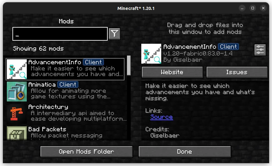 Изображение 3 ресурспака ModMenu Dark Mode