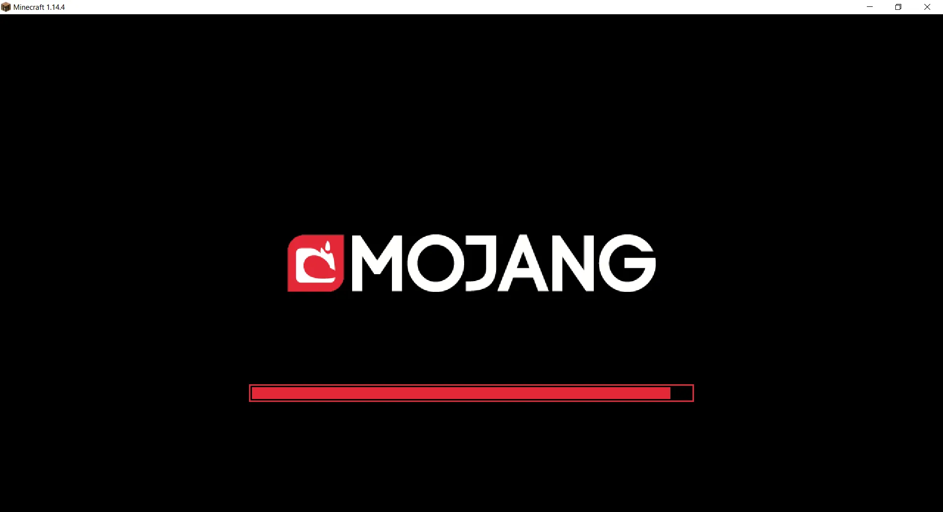 Mojang Black Background