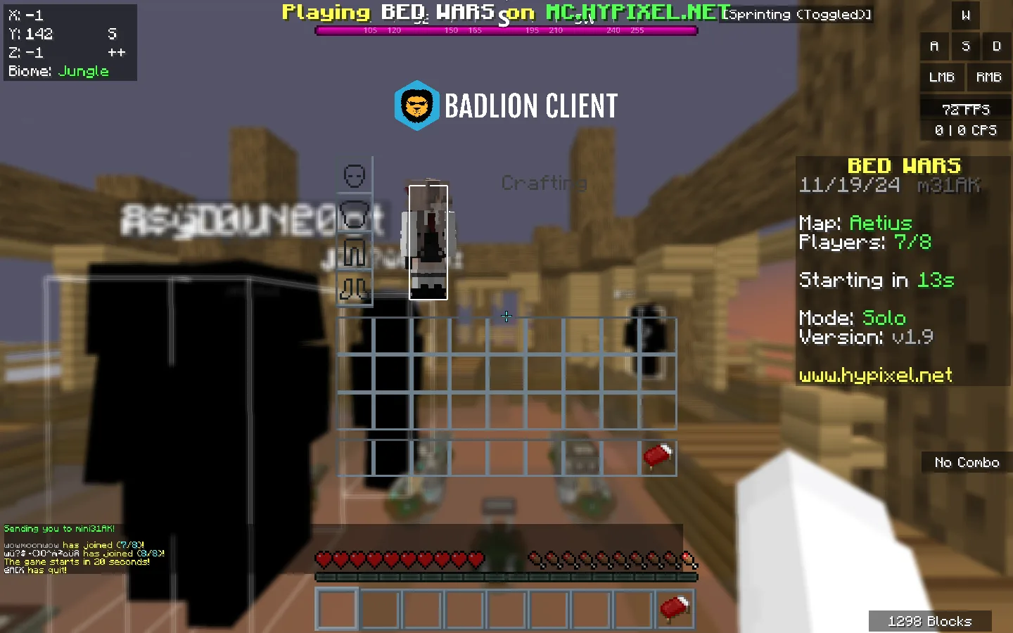 Изображение 2 ресурспака Moons Simple Bedwars