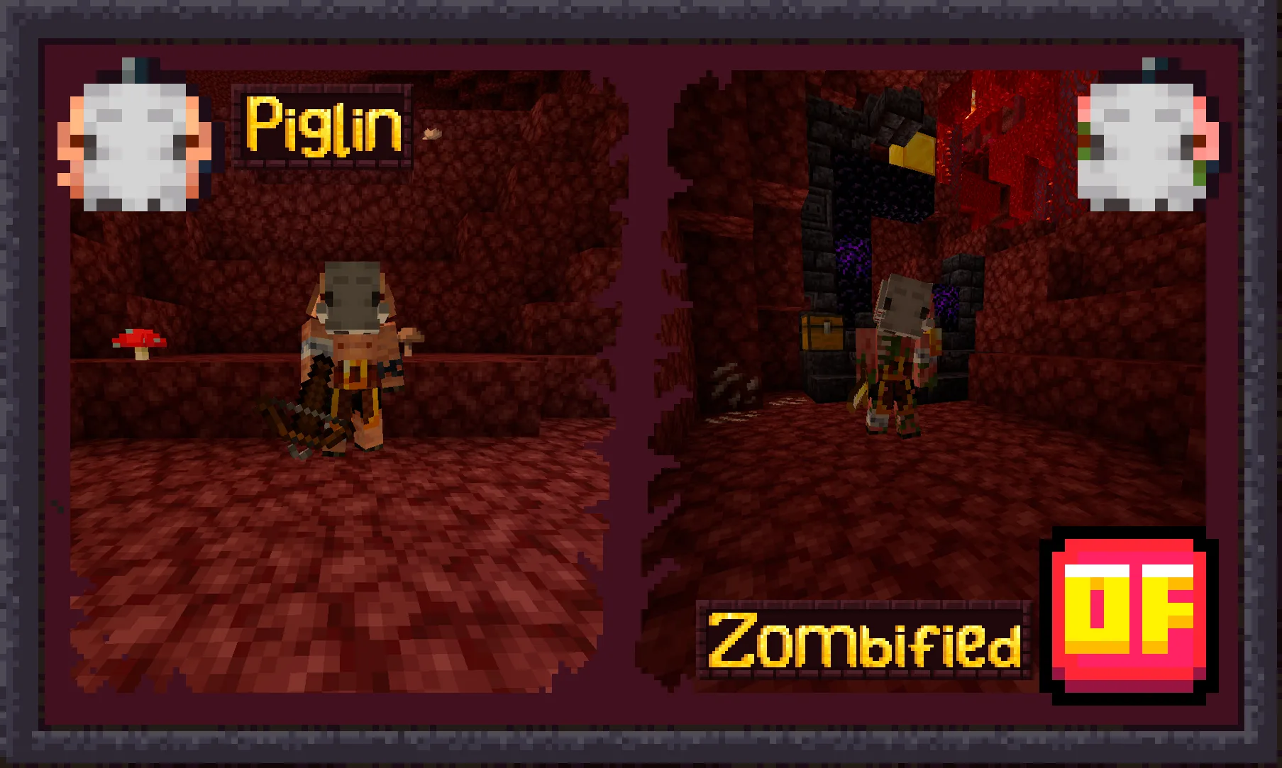 Изображение 2 ресурспака More Piglins x Fresh Animations