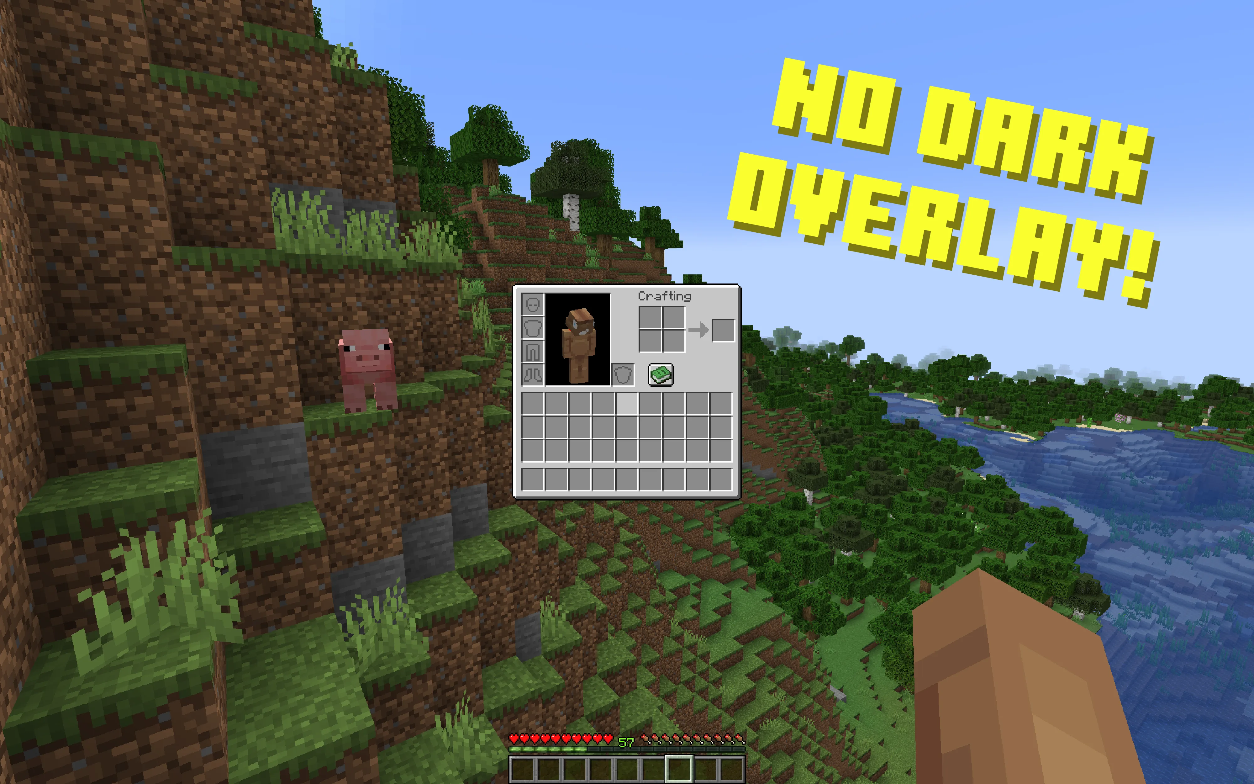 Изображение 2 ресурспака No Dark Inventory Overlay