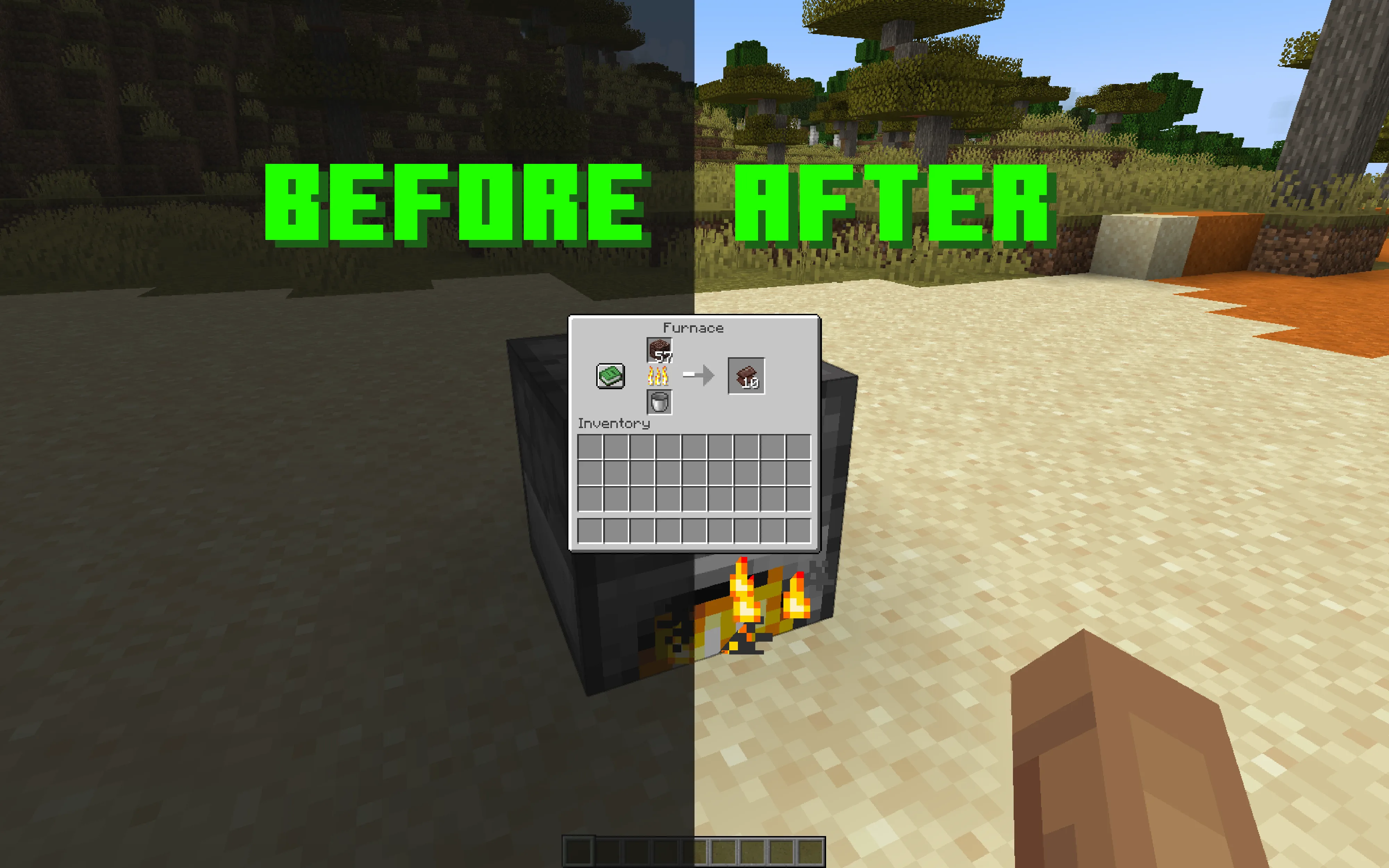 Изображение 3 ресурспака No Dark Inventory Overlay