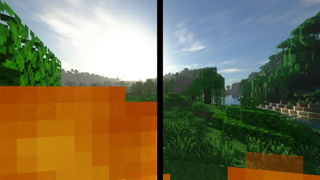 Изображение 2 ресурспака No Pumpkin Blur and Low Fire