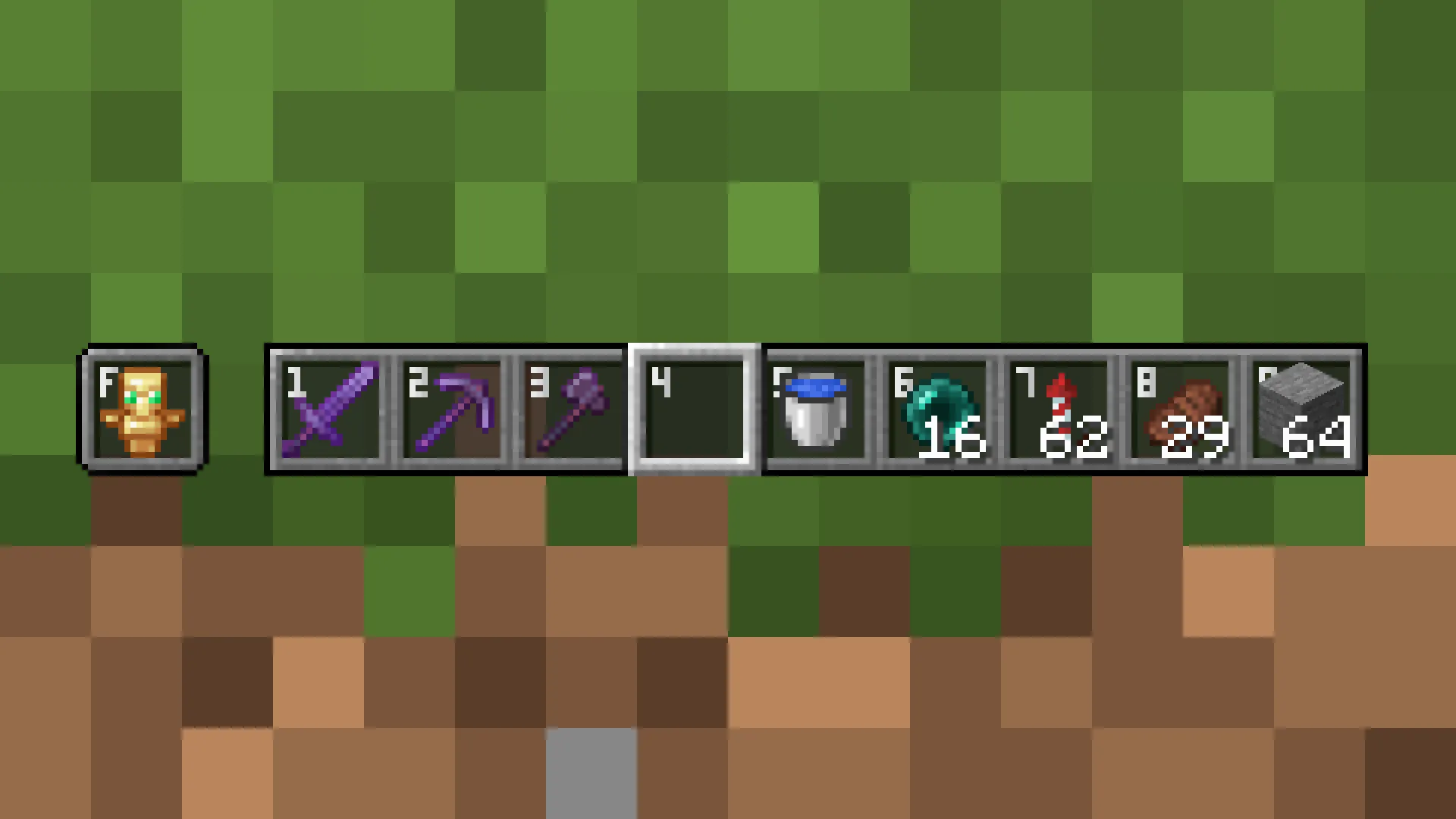 Numbered & Cleaner Hotbar