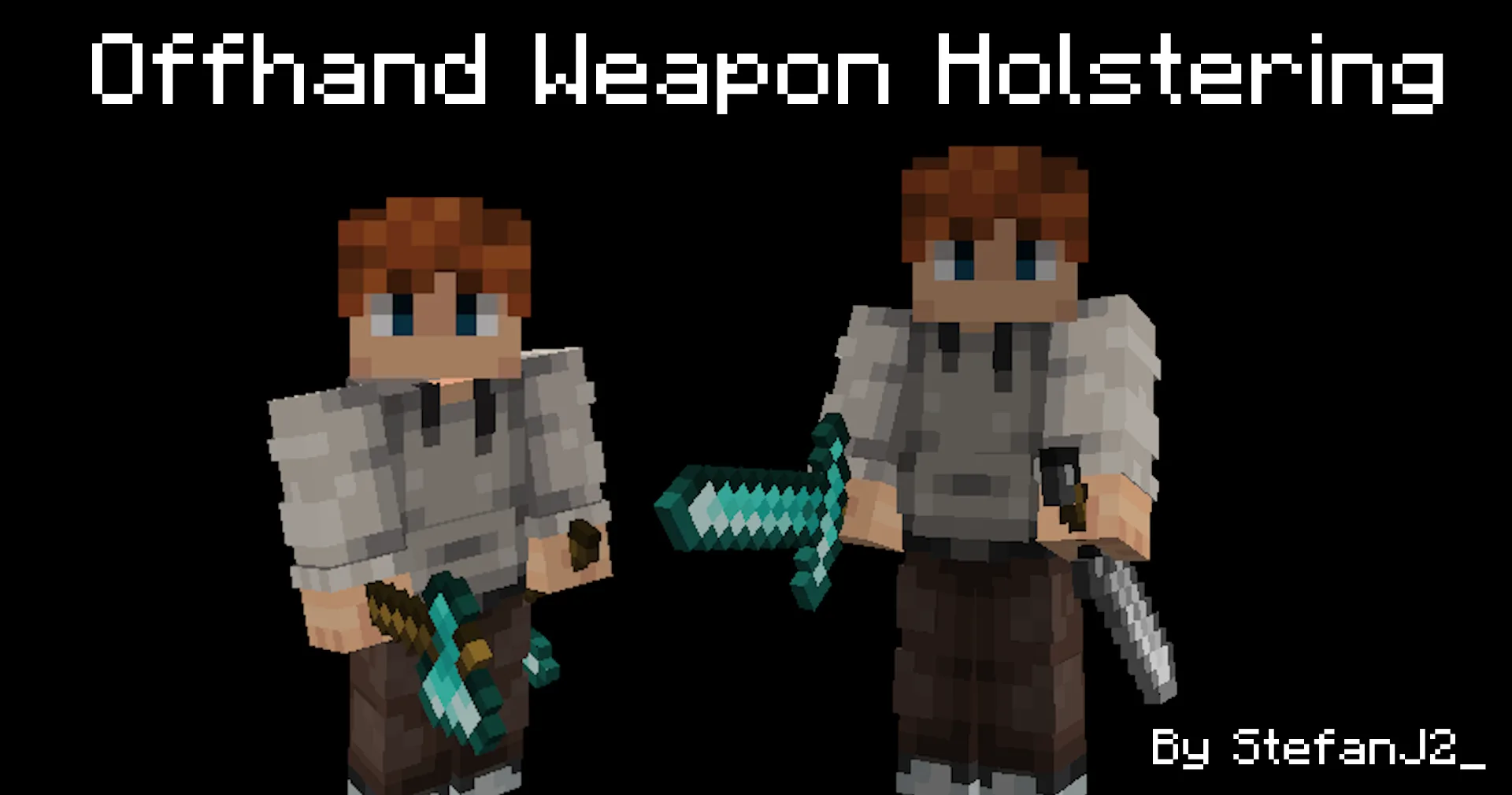 Изображение 2 ресурспака Offhand Weapon Holstering