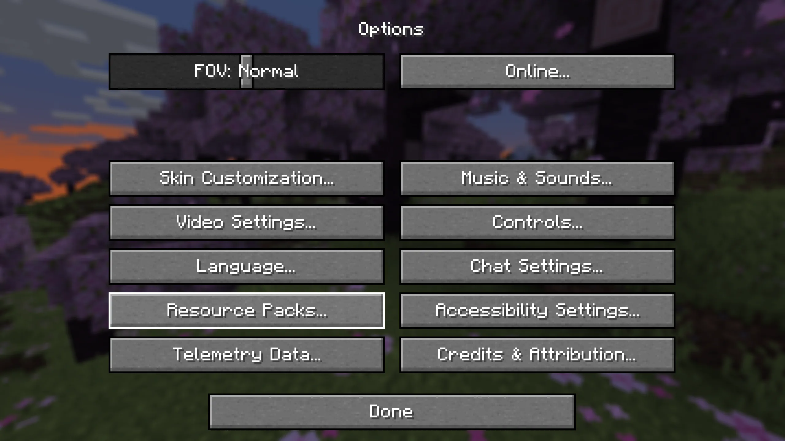 Изображение 1 ресурспака Og Menu Background