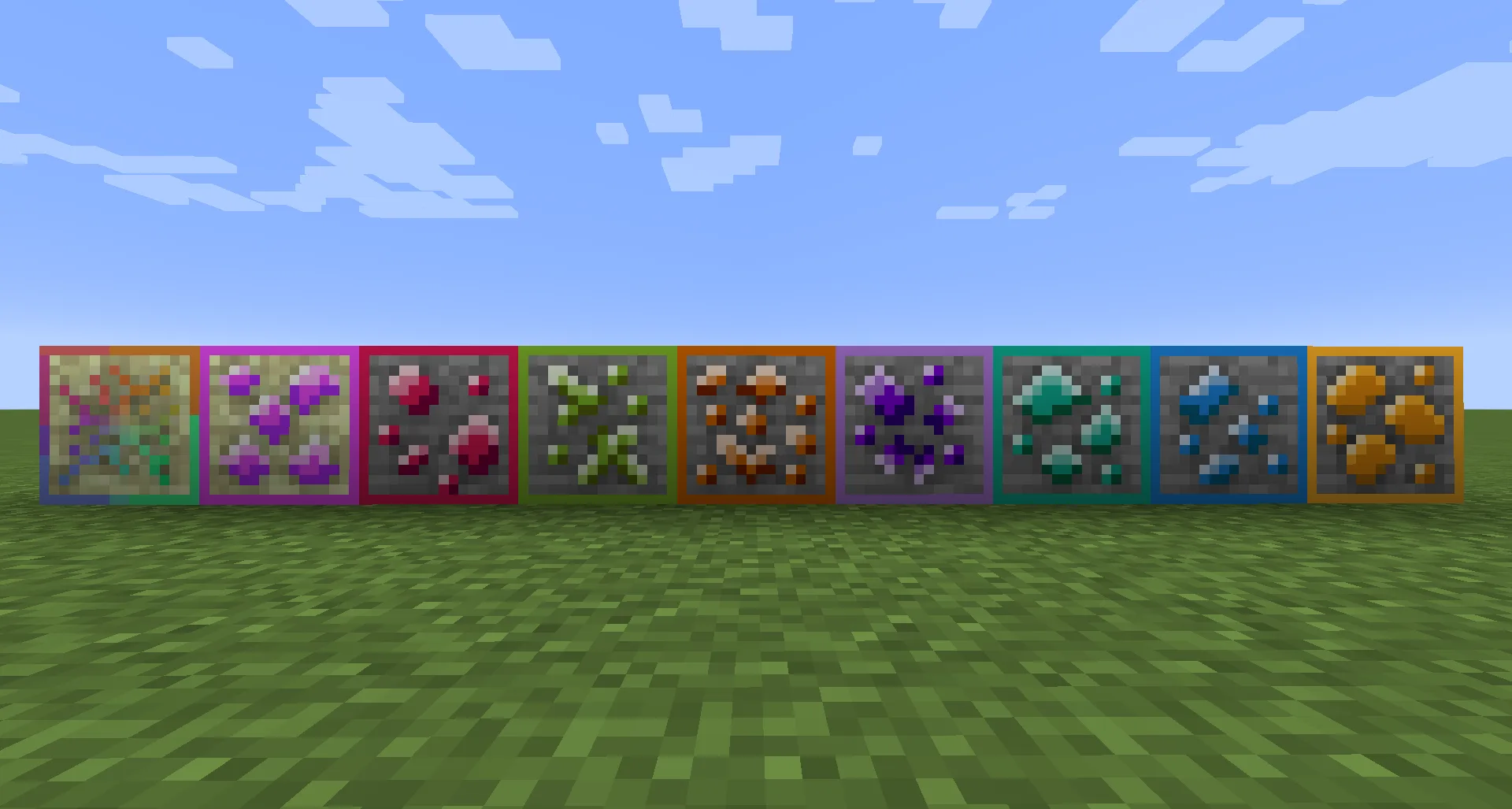 Изображение 2 ресурспака Ore Grids