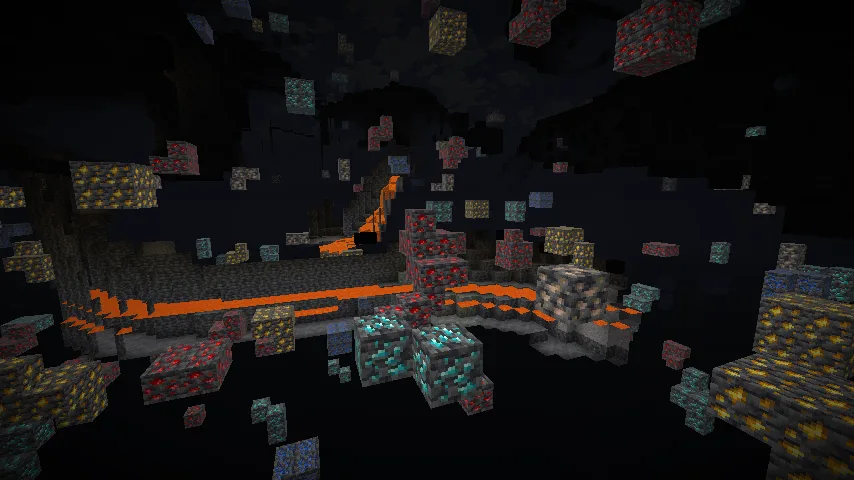 Изображение 6 ресурспака Ores Highlighted「矿物高亮」