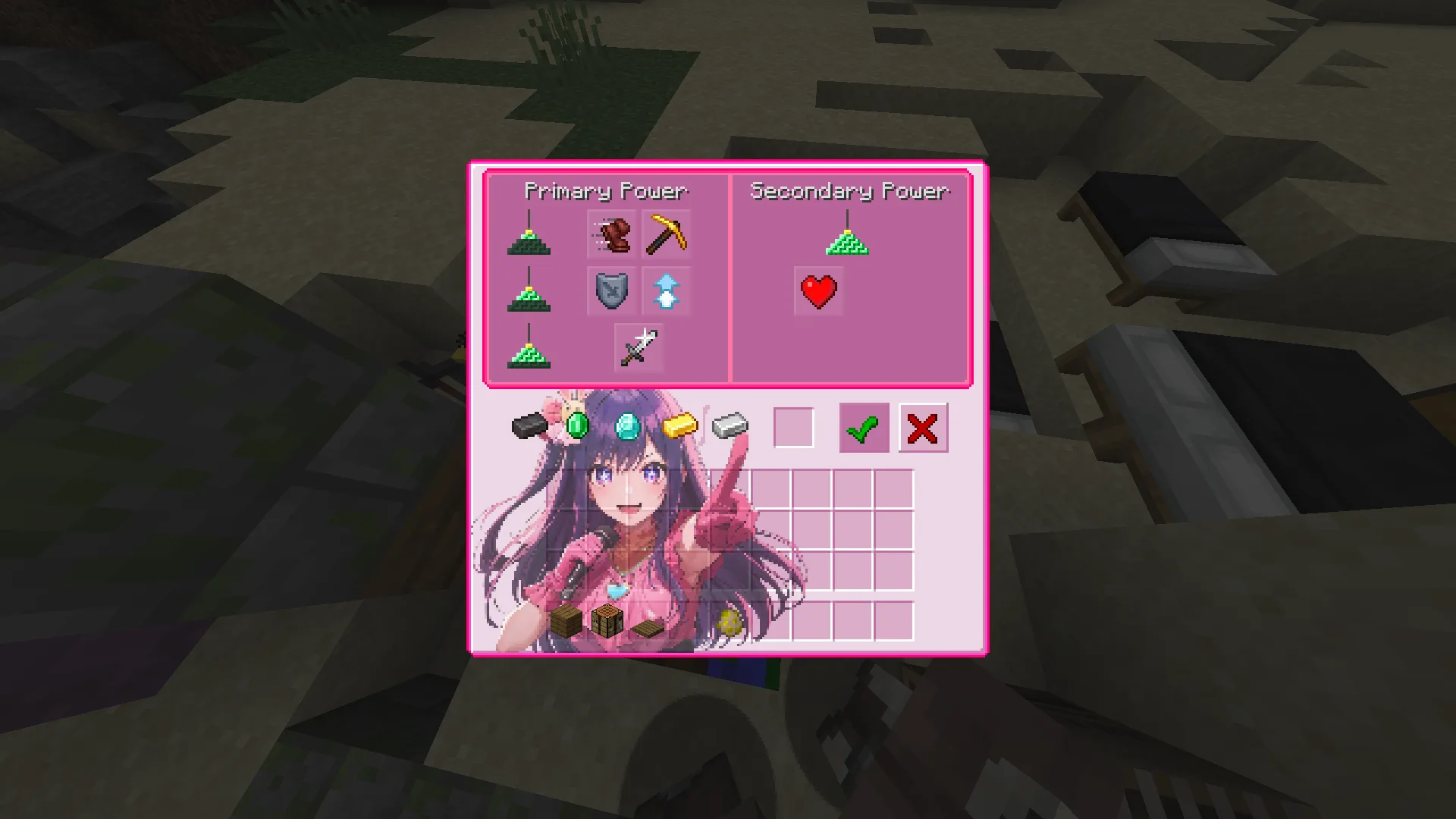 Изображение 5 ресурспака Oshi no ko one! Custom GUI Pack