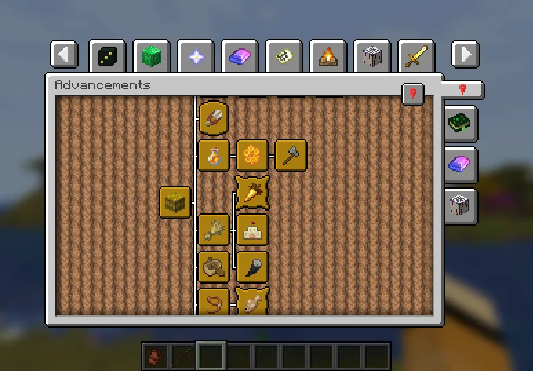 Изображение 4 мода Paginated Advancements & Custom Frames