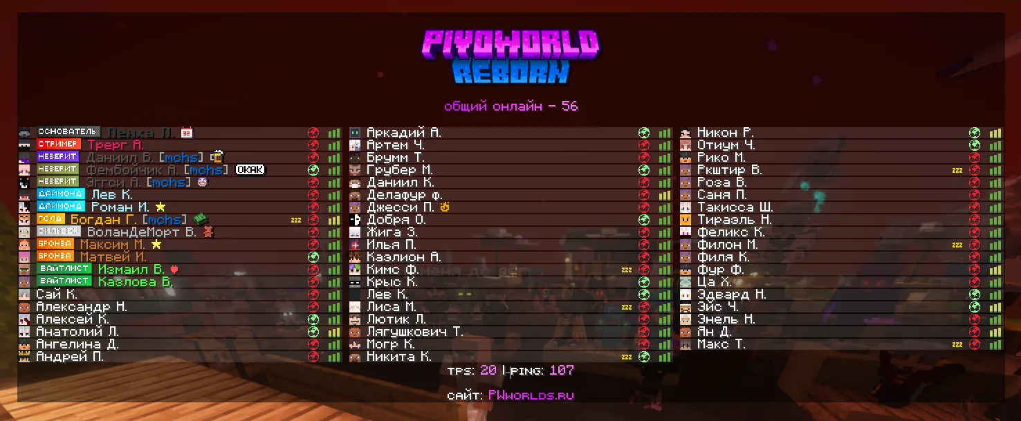Изображение 1 ресурспака PIVOWorld RP