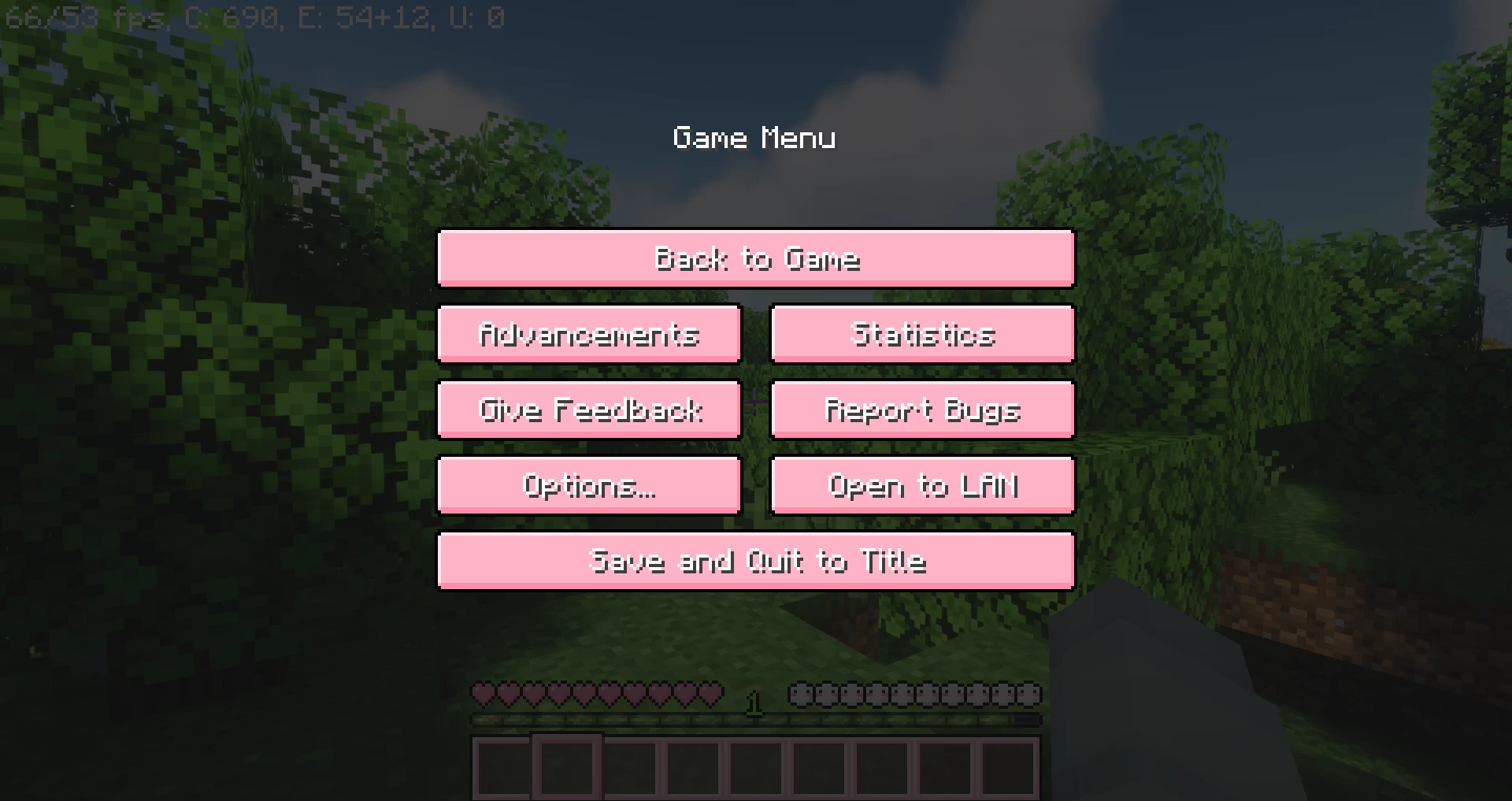 Изображение 4 ресурспака Pinku's Pink GUI Pack