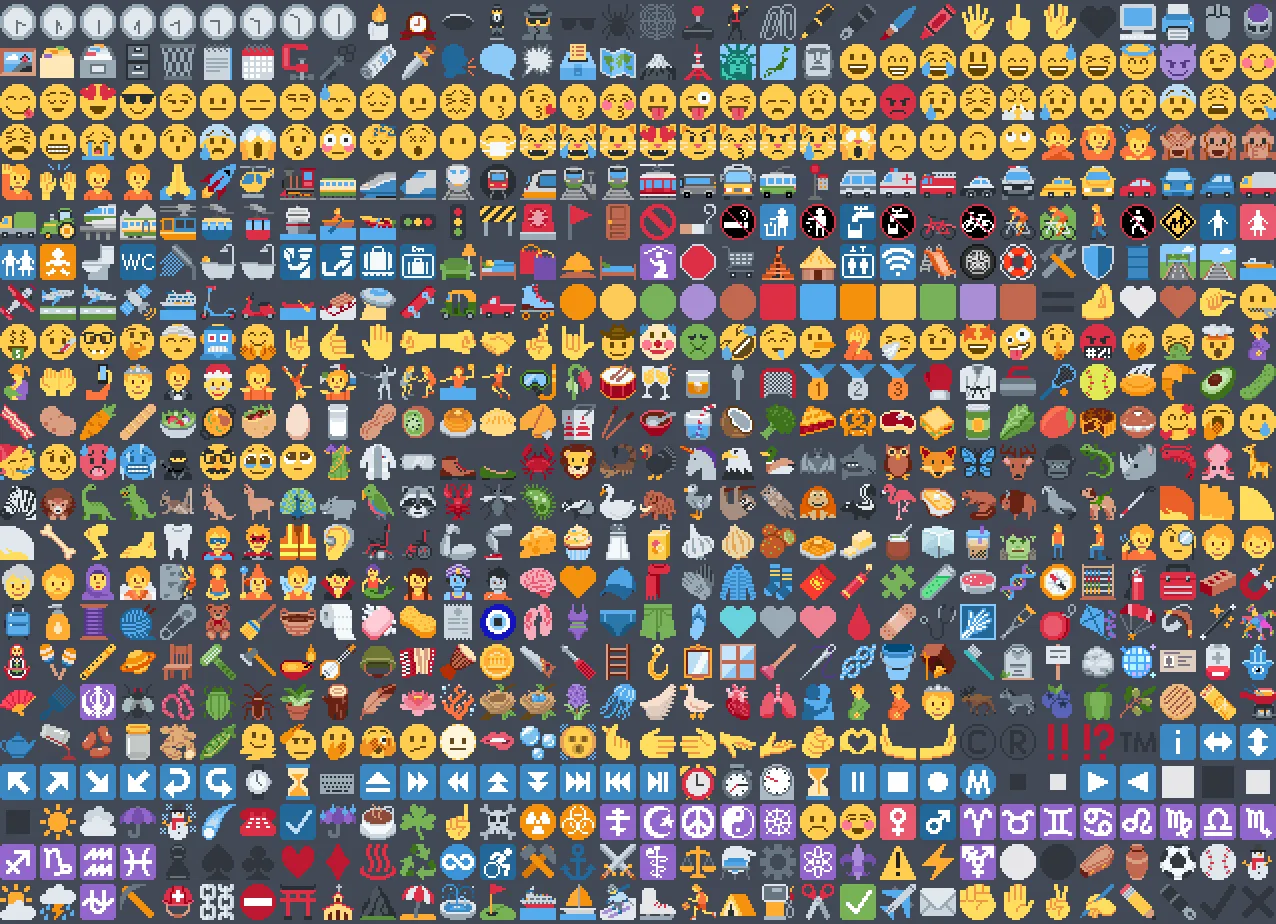 Pixel Twemoji 18x