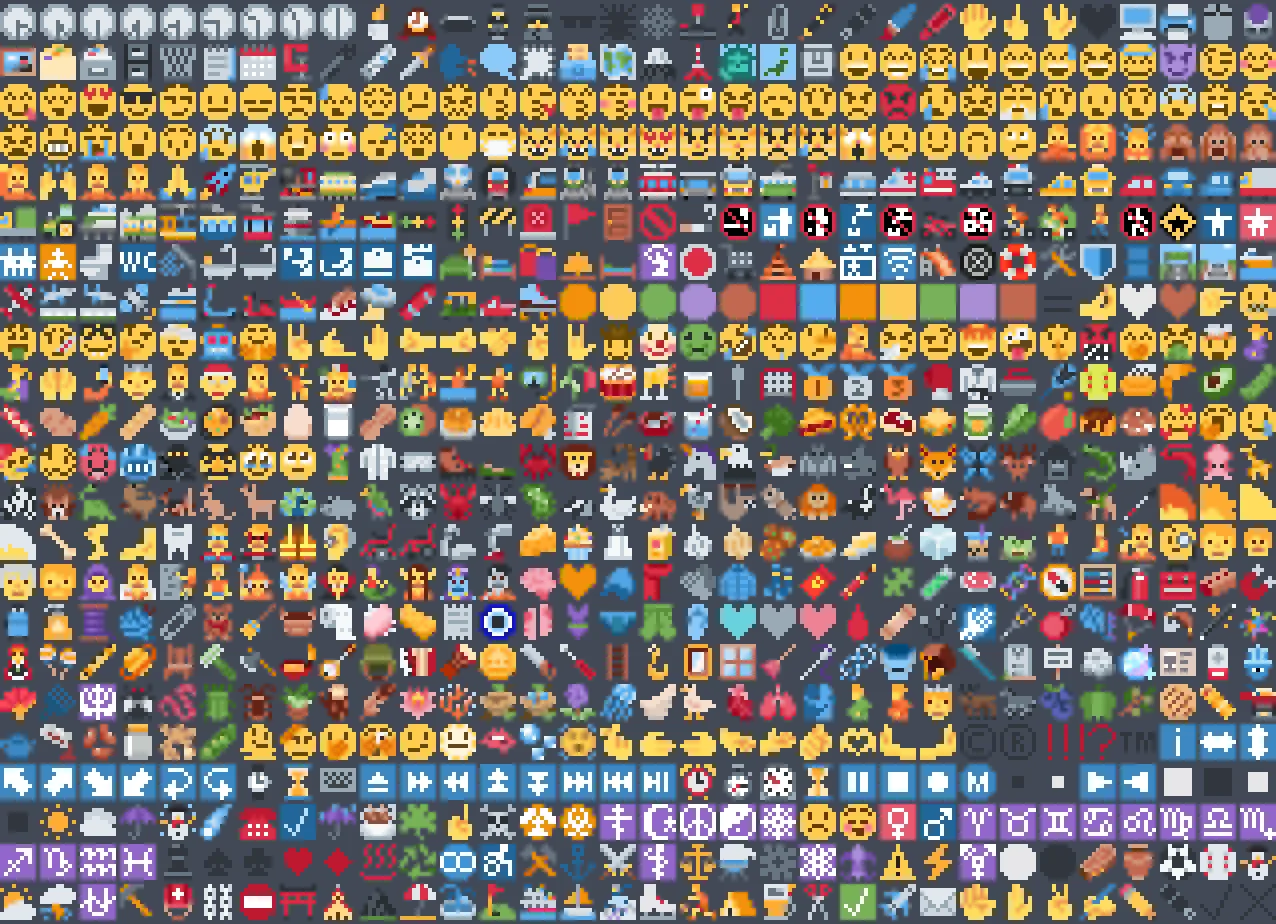 Pixel Twemoji 9x
