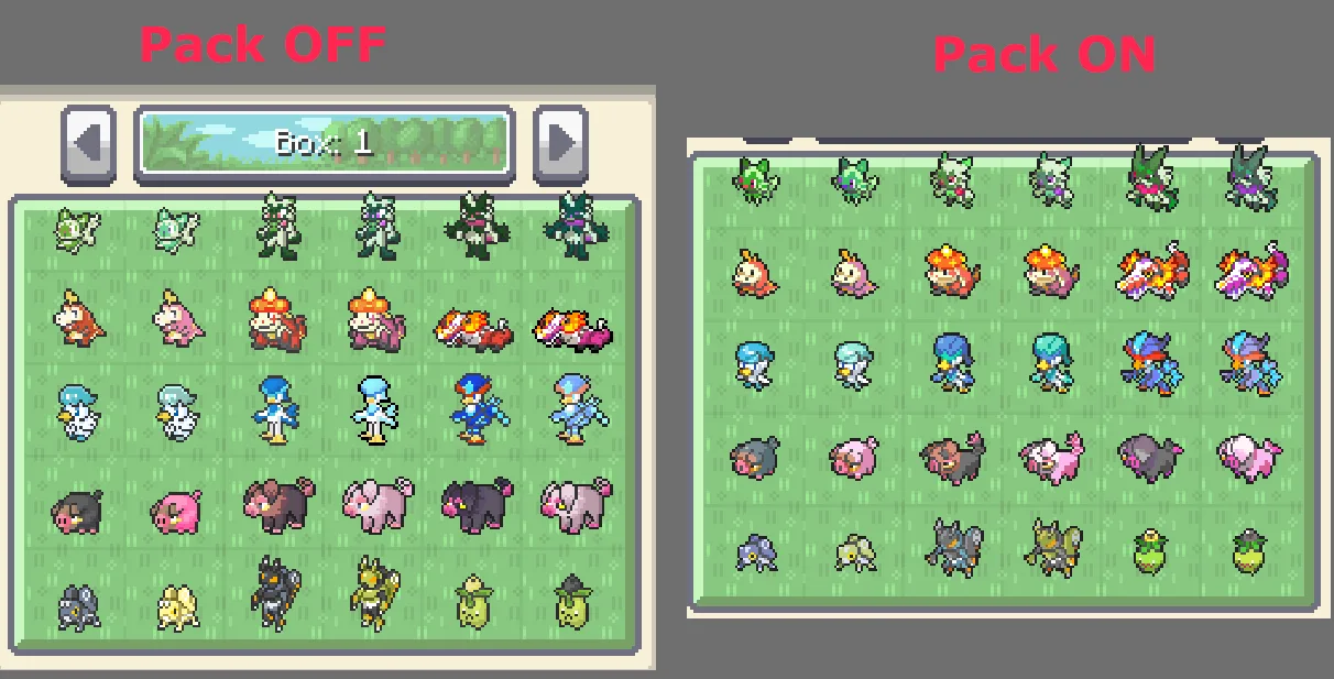 Изображение 2 ресурспака Pixelmon Reforged Gen 9 Better Sprites