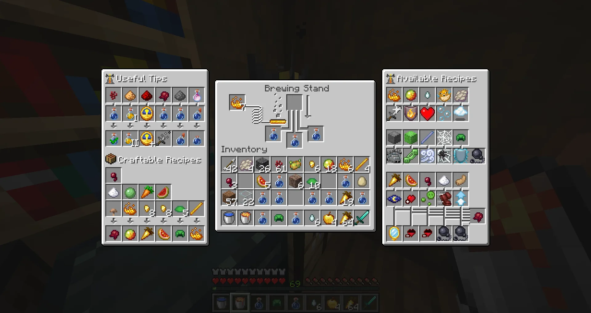 Изображение 2 ресурспака Potion Recipes: Vanilla Edition!