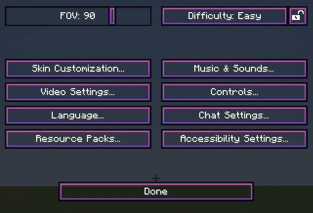 Изображение 6 ресурспака Cleared neon purple HUD