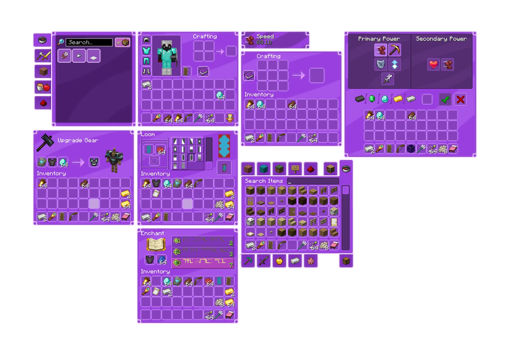 Изображение 1 ресурспака Purple GUI