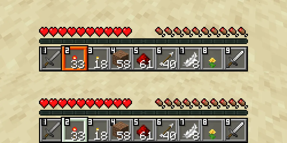 Изображение 2 ресурспака railgun's Numbered Hotbar
