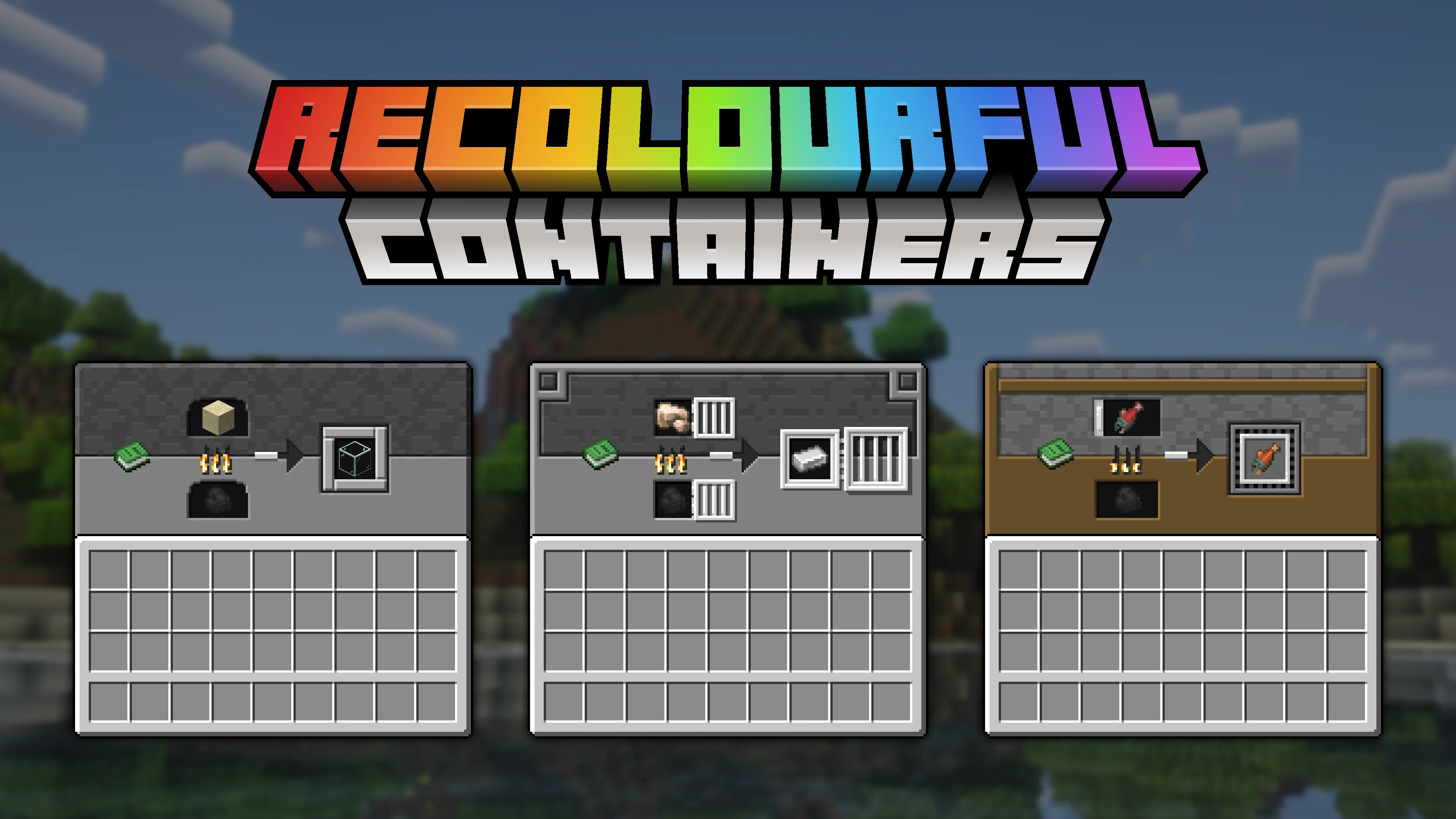 Изображение 3 ресурспака Recolourful Containers GUI + HUD