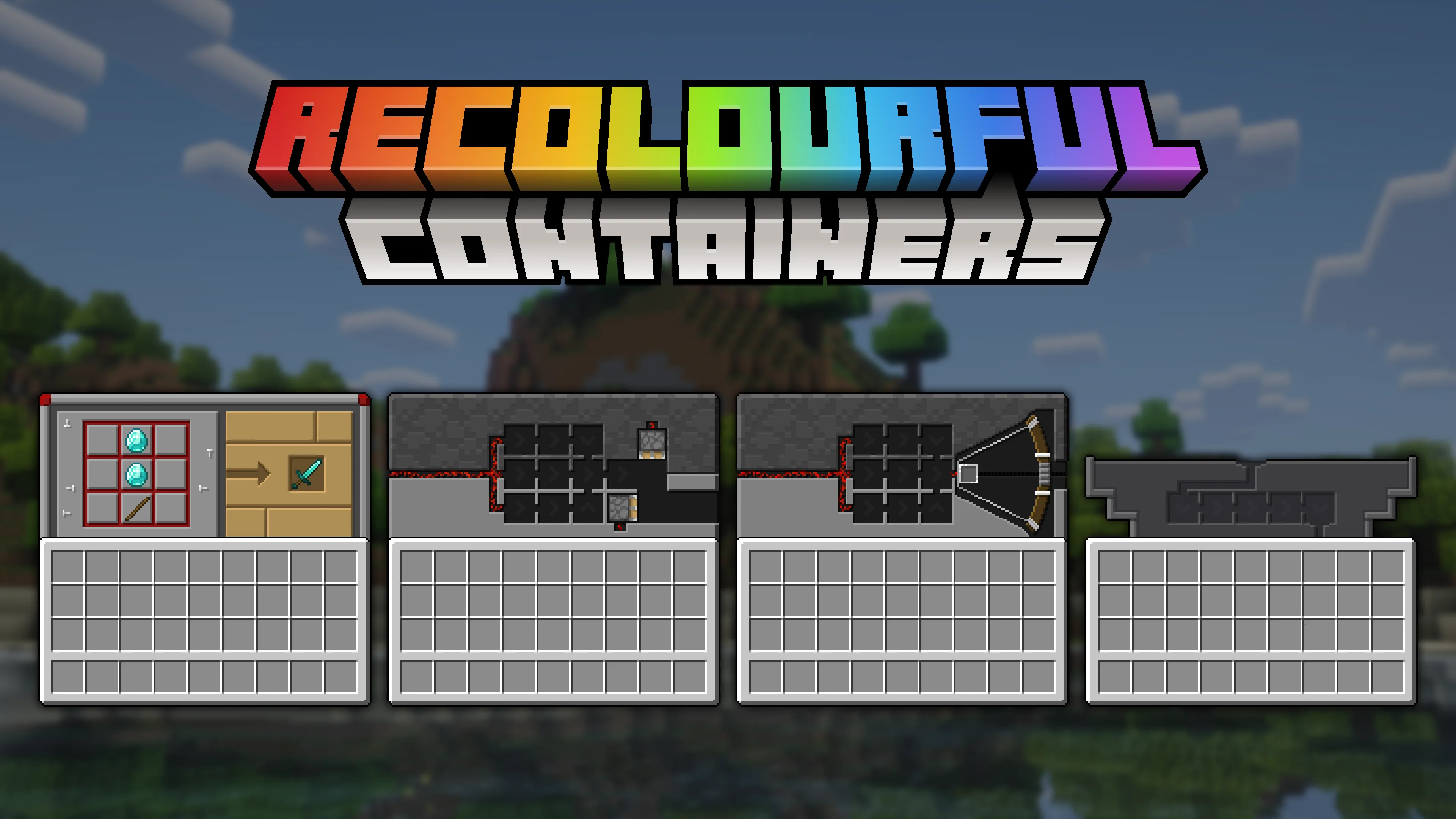 Изображение 6 ресурспака Recolourful Containers GUI + HUD